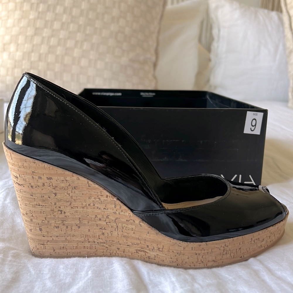 Via Spiga cork wedge sz 9